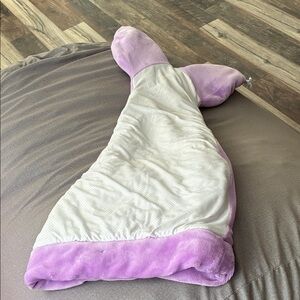Bella Lux Purple and White Mermaid Blanket